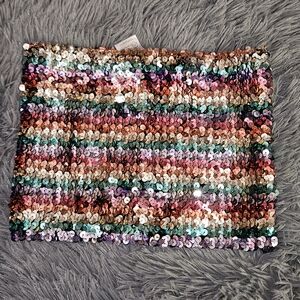 Multicolor Sequin Tube Top